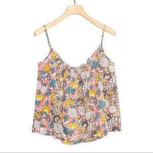 Anthro Velvet by Graham & Spencer Oma Floral Tank